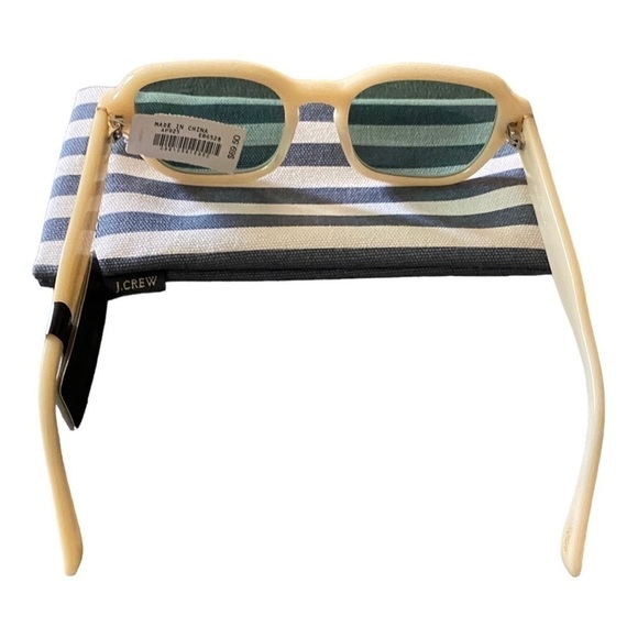 NWT-J. CREW-WHITE SUNGLASSES WITH CASE main image 4